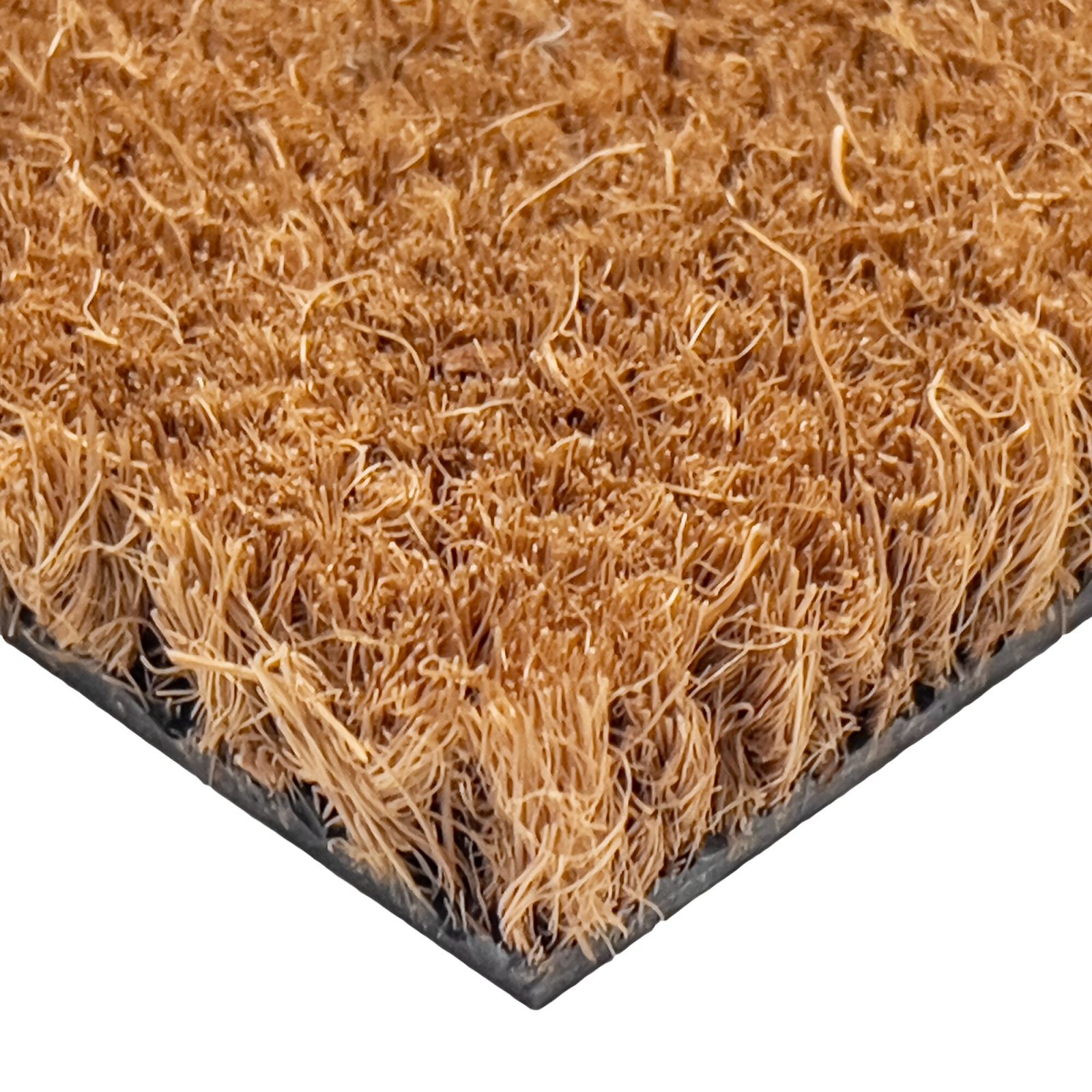Hnědá kokosová zátěžová čisticí zóna FLOMA Natural Coco - délka 150 cm, šířka 100 cm, výška 1,7 cm