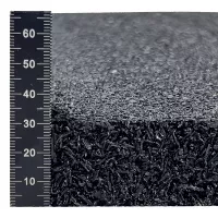 Antivibrační elastická tlumicí rohož (deska) z drásaniny FLOMA UniPad F570 - délka 200 cm, šířka 100 cm, výška 3 cm