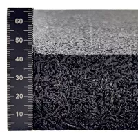 Antivibrační elastická tlumicí rohož (deska) z drásaniny FLOMA UniPad F700 - délka 200 cm, šířka 100 cm, výška 4 cm