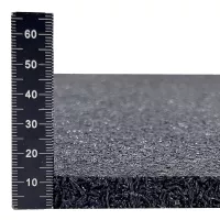 Antivibrační elastická tlumicí rohož (deska) z drásaniny FLOMA UniPad F700 - délka 200 cm, šířka 100 cm, výška 1,25 cm