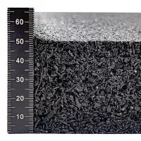 Antivibrační elastická tlumicí rohož (deska) ze směsi granulátu a drásaniny FLOMA UniPad FS700 - délka 200 cm, šířka 100 cm, výška 5 cm