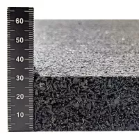 Antivibrační elastická tlumicí rohož (deska) ze směsi granulátu a drásaniny FLOMA UniPad FS700 - délka 200 cm, šířka 100 cm, výška 3 cm