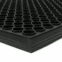 Gumová venkovní čisticí vstupní rohož s obvodovou hranou FLOMA Dirt Catcher - délka 90 cm, šířka 150 cm, výška 1,4 cm
