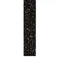 Černo-bílá gumová soklová podlahová lišta FLOMA FitFlo IceFlo - délka 200 cm, šířka 7 cm, tloušťka 0,8 cm
