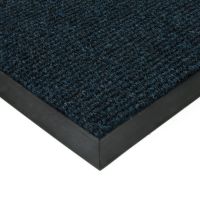 Modrá textilní zátěžová vstupní rohož FLOMA Catrine - délka 50 cm, šířka 80 cm, výška 1,35 cm