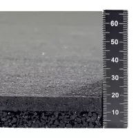 Gumová tlumicí dvouvrstvá antivibrační podlahová deska FLOMA Sandwich - délka 100 cm, šířka 100 cm, výška 1,8 cm