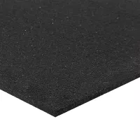 Černá gumová podlahová deska (puzzle - střed) FLOMA FitFlo SF1050 - délka 100 cm, šířka 100 cm, výška 1 cm