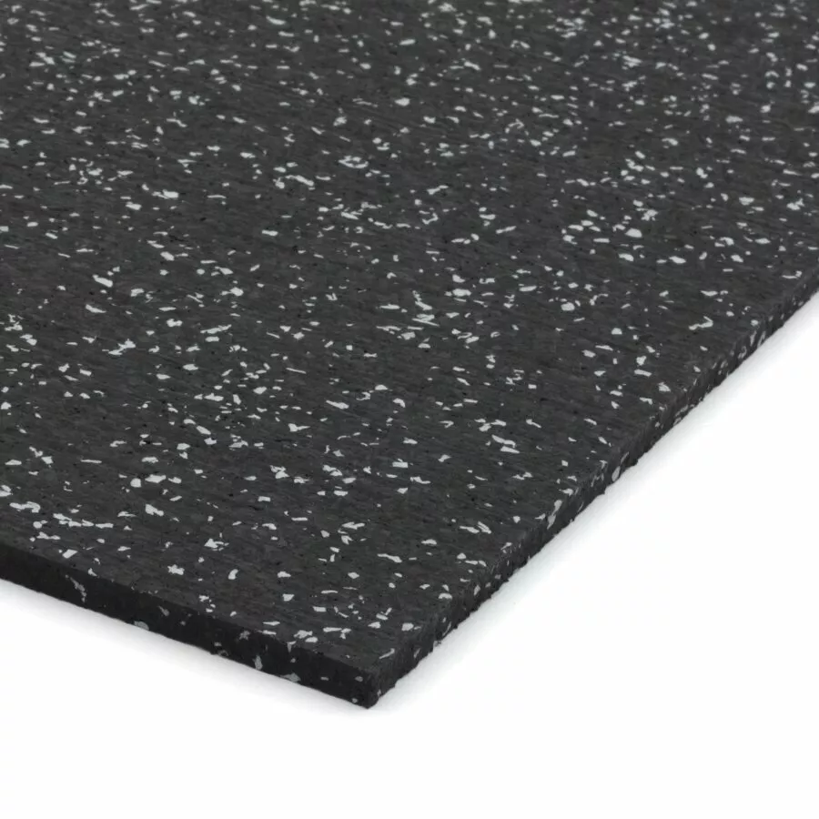 Černo-šedá gumová podlahová deska FLOMA IceFlo SF1100 - délka 200 cm, šířka 100 cm, výška 2 cm