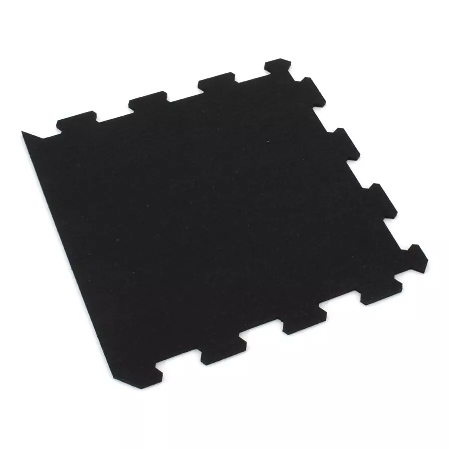 Gumová antivibrační tlumicí modulová puzzle rohož (okraj) FLOMA UniPad S850 - délka 100 cm, šířka 100 cm, výška 0,8 cm