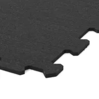 Gumová antivibrační tlumicí modulová puzzle rohož (střed) FLOMA UniPad S850 - délka 100 cm, šířka 100 cm, výška 0,8 cm
