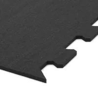Gumová antivibrační tlumicí modulová puzzle rohož (roh) FLOMA UniPad S850 - délka 100 cm, šířka 100 cm, výška 0,8 cm