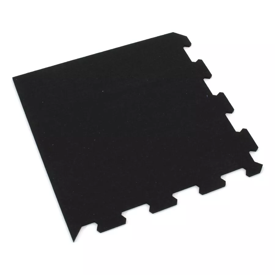 Gumová antivibrační tlumicí modulová puzzle rohož (roh) FLOMA UniPad S850 - délka 100 cm, šířka 100 cm, výška 0,8 cm