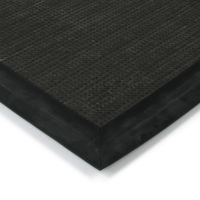 Černo-hnědá textilní zátěžová vstupní rohož FLOMA Catrine - délka 100 cm, šířka 100 cm, výška 1,35 cm
