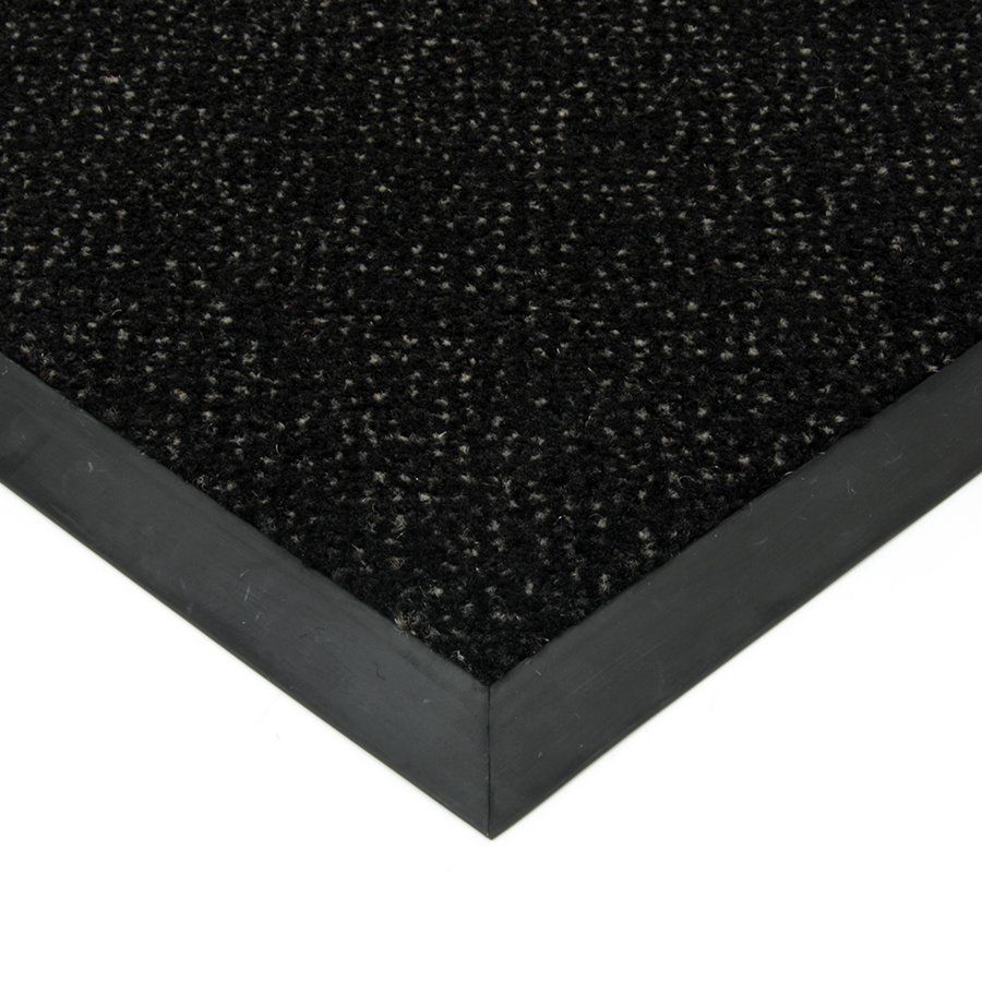 Černá textilní vstupní rohož FLOMA Cleopatra Extra (Bfl-S1) - délka 60 cm, šířka 90 cm, výška 0,9 cm