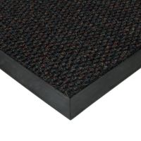 Černá textilní zátěžová vstupní rohož FLOMA Fiona - délka 150 cm, šířka 100 cm, výška 1,1 cm