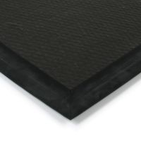 Černá textilní zátěžová vstupní rohož FLOMA Fiona - délka 50 cm, šířka 90 cm, výška 1,1 cm