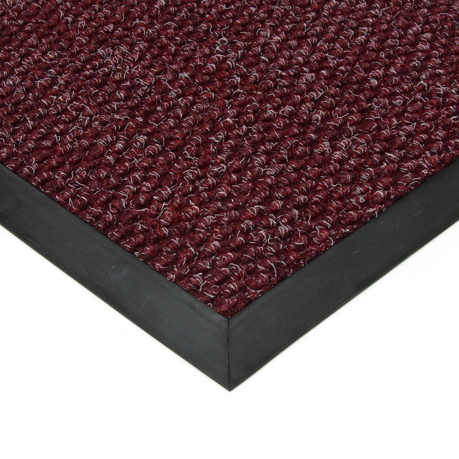 Červená textilní zátěžová vstupní rohož FLOMA Fiona - délka 100 cm, šířka 100 cm, výška 1,1 cm