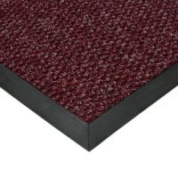 Červená textilní zátěžová vstupní čistící rohož Fiona - 150 x 150 x 1,1 cm
