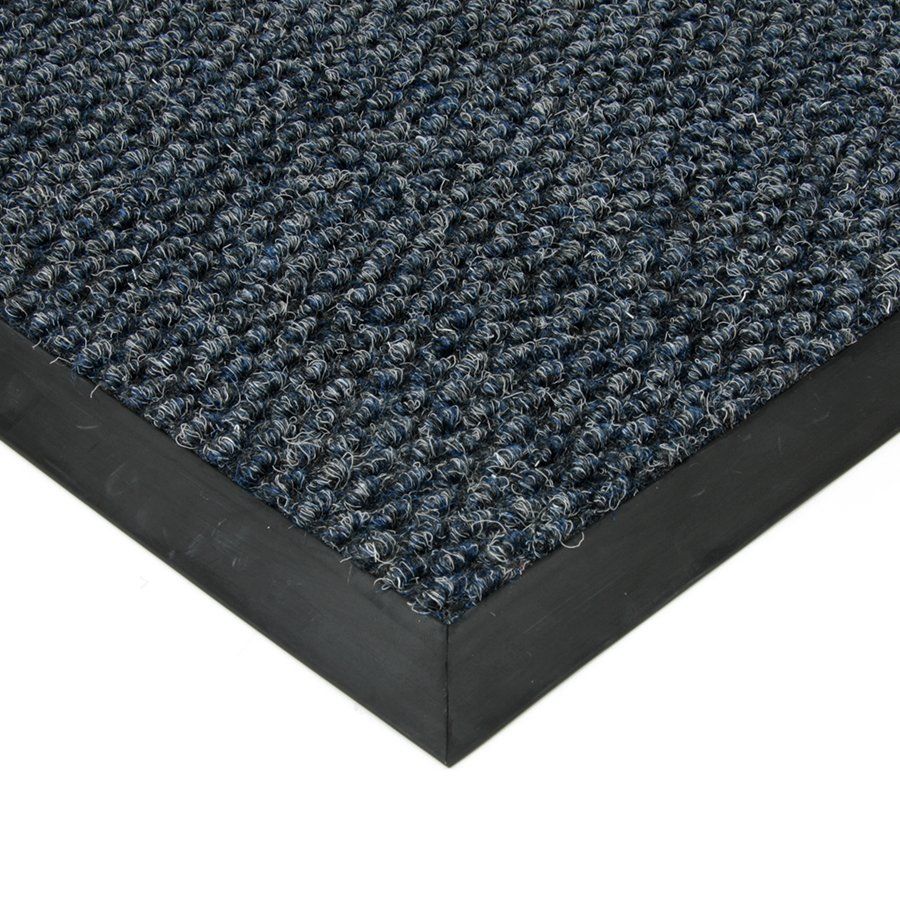 Modrá textilní zátěžová vstupní rohož FLOMA Fiona - délka 50 cm, šířka 80 cm, výška 1,1 cm