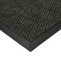 Zelená textilní zátěžová vstupní rohož FLOMA Fiona - délka 80 cm, šířka 100 cm, výška 1,1 cm