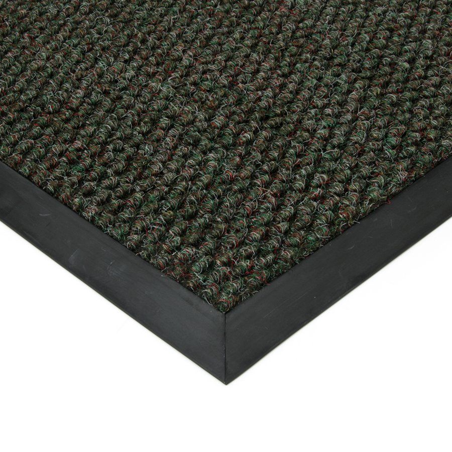 Zelená textilní zátěžová vstupní rohož FLOMA Fiona - délka 100 cm, šířka 100 cm, výška 1,1 cm