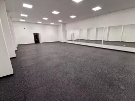 Černo-modrá gumová podlahová deska FLOMA FitFlo SF1050 - délka 200 cm, šířka 100 cm, výška 1,6 cm