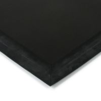 Černá plastová venkovní zátěžová vstupní rohož FLOMA Rita - délka 50 cm, šířka 90 cm, výška 1 cm