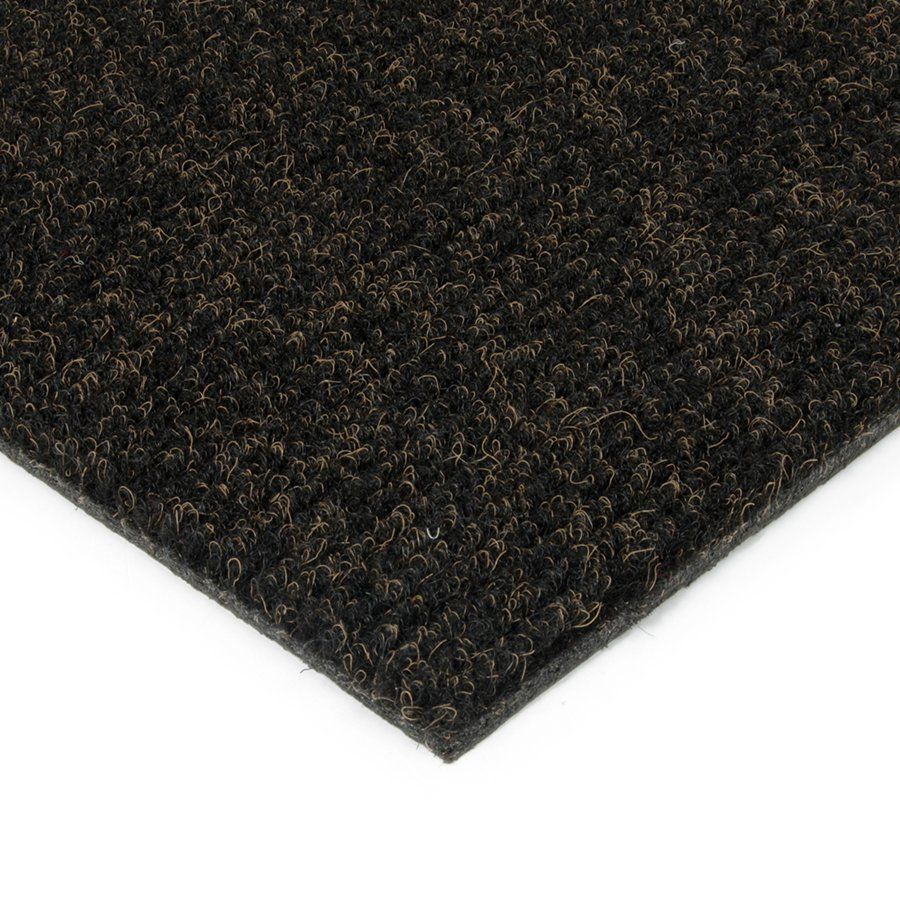 Černo-hnědá kobercová čistící zóna FLOMA Catrine - délka 100 cm, šířka 100 cm, výška 1,35 cm