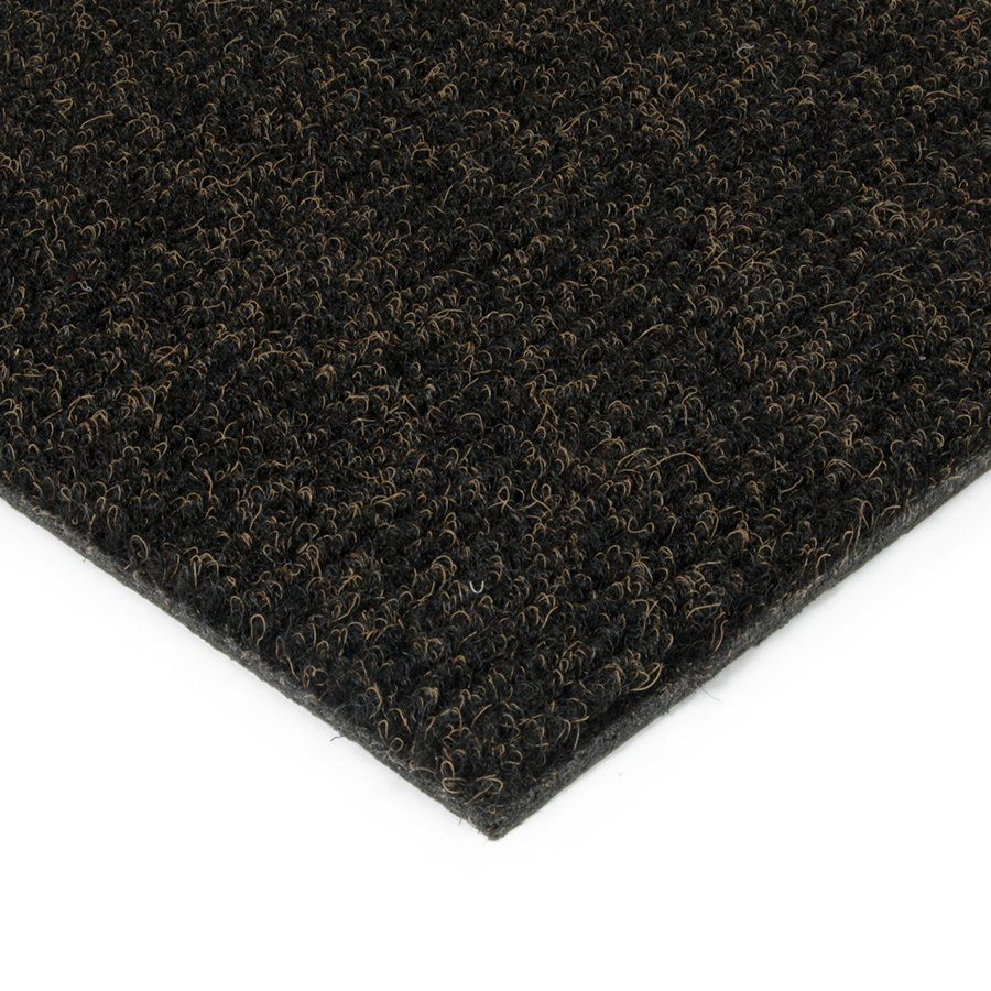 Černo-hnědá kobercová čisticí zóna FLOMA Catrine - délka 100 cm, šířka 100 cm, výška 1,35 cm