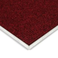 Červená kobercová čisticí zóna FLOMA Catrine - délka 100 cm, šířka 100 cm, výška 1,35 cm