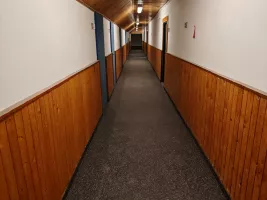 Černo-bílo-červená gumová podlahová deska FLOMA IceFlo SF1100 - délka 200 cm, šířka 100 cm, výška 2 cm