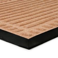 Béžová textilní gumová čisticí vstupní rohož FLOMA Stripes - Deco - délka 45 cm, šířka 75 cm, výška 0,8 cm