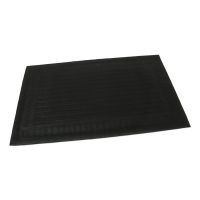 Béžová textilní gumová čisticí vstupní rohož FLOMA Stripes - Deco - délka 45 cm, šířka 75 cm, výška 0,8 cm
