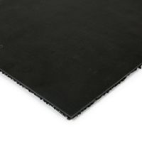 Černá plastová vnitřní venkovní zátěžová čisticí zóna FLOMA Rita - délka 50 cm, šířka 100 cm, výška 1 cm