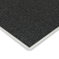 Černá plastová vnitřní venkovní zátěžová čisticí zóna FLOMA Rita - délka 50 cm, šířka 100 cm, výška 1 cm