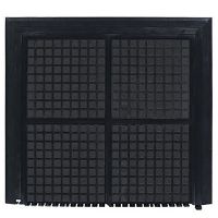Černá podlahová protiúnavová rohož (okraj) - 101 x 111 x 1,9 cm