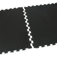 Gumová podlahová zátěžová rohož FLOMA Heavy Bubble - délka 100 cm, šířka 100 cm a výška 1,6 cm