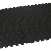 Gumová podlahová zátěžová rohož FLOMA Heavy Bubble - délka 100 cm, šířka 100 cm a výška 1,6 cm