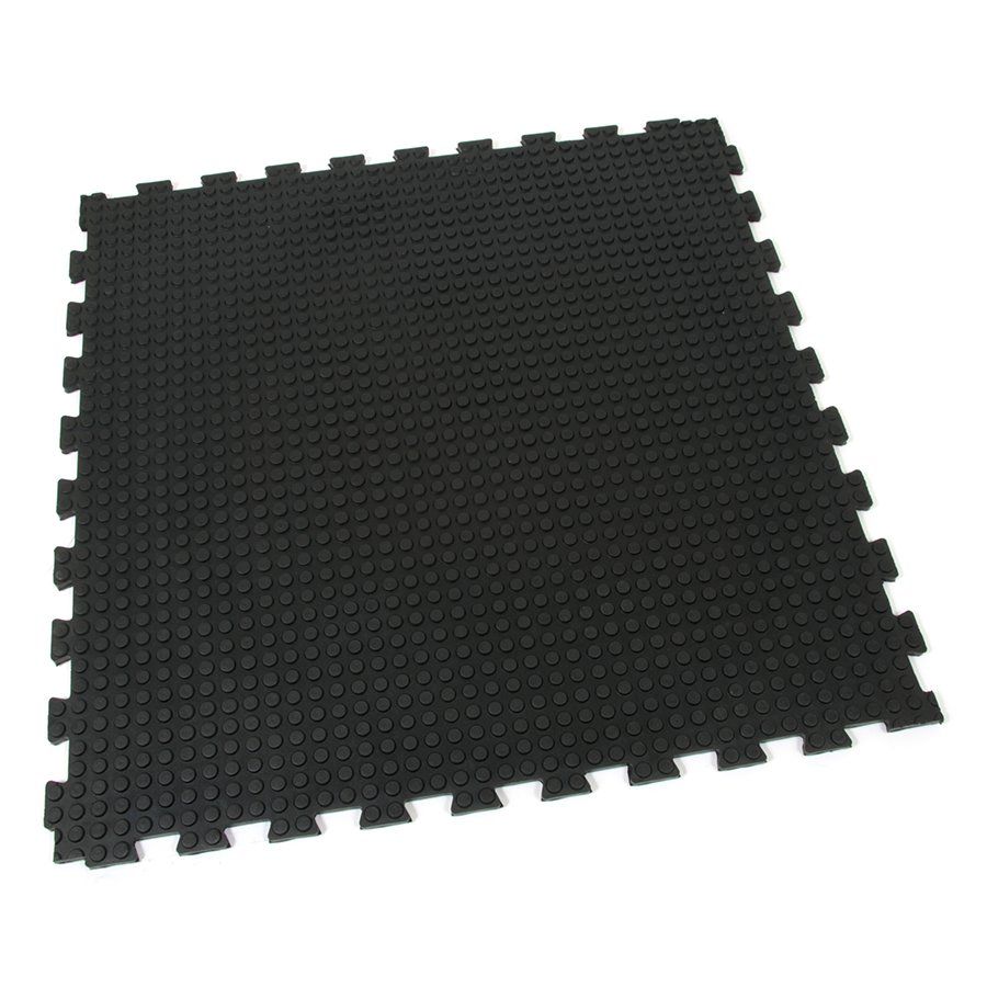 Gumová podlahová zátěžová rohož FLOMA Heavy Bubble - délka 100 cm, šířka 100 cm a výška 1,6 cm