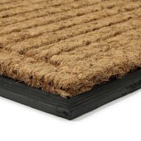 Kokosová čisticí venkovní vstupní rohož FLOMA Rectangle - Stripes - délka 40 cm, šířka 60 cm, výška 2,2 cm