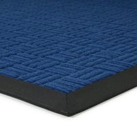 Modrá textilní gumová vstupní rohož FLOMA Criss Cross - délka 120 cm, šířka 180 cm, výška 0,8 cm