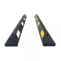 Černo-žlutý plastový reflexní parkovací doraz FLOMA PS-02 - délka 180 cm, šířka 15 cm, výška 10,5 cm