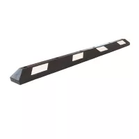 Černo-bílý plastový reflexní parkovací doraz FLOMA PS-01 - délka 180 cm, šířka 15 cm, výška 10,5 cm