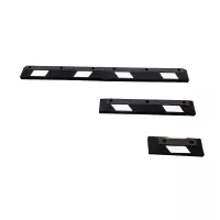 Černo-bílý plastový reflexní parkovací doraz FLOMA PS-01 - délka 180 cm, šířka 15 cm, výška 10,5 cm