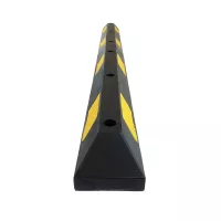 Černo-žlutý plastový reflexní parkovací doraz FLOMA PS-02 - délka 180 cm, šířka 15 cm, výška 10,5 cm
