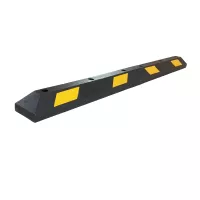Černo-žlutý plastový reflexní parkovací doraz FLOMA PS-02 - 180 x 15 x 10,5 cm