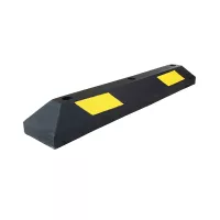 Černo-žlutý plastový reflexní parkovací doraz FLOMA PS-02 - 90 x 15 x 10,5 cm