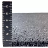 Gumová antivibrační tlumicí modulová puzzle rohož (roh) FLOMA UniPad S850 - délka 100 cm, šířka 100 cm, výška 0,8 cm