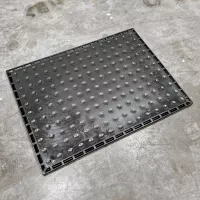 Gumová dezinfekční rohož (vana) na boty, obuv, podrážky FLOMA SD-02 - délka 81 cm, šířka 61 cm, výška 1,9 cm