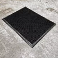 Gumová dezinfekční rohož (vana) na boty, obuv, podrážky FLOMA SD-02 - délka 81 cm, šířka 61 cm, výška 1,9 cm